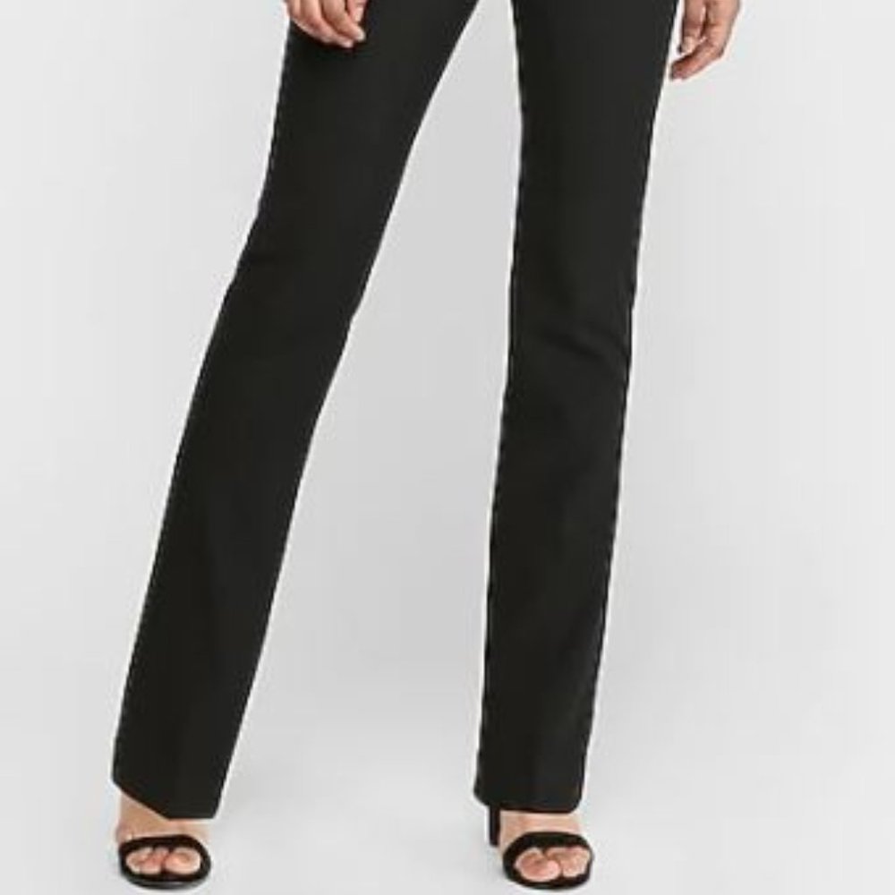 EXPRESS Columnist Barely Boot Midrise Black Pants